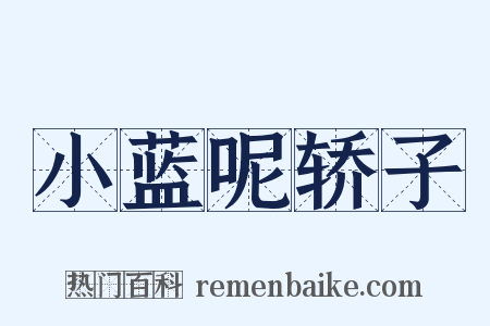 小蓝呢轿子是什么意思的图片